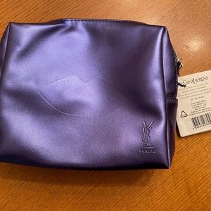 Yves Saint Laurent Purple Gift Cosmetic Bag - Empty
